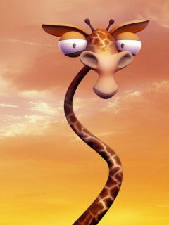 Tapety telefon Phone Wallpaper - Giraffe.jpg