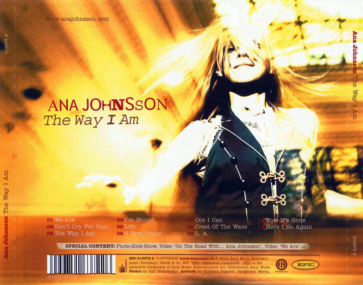 Ana Johnson - Ana_Johnsson-The_Way_I_Am-Trasera.jpg