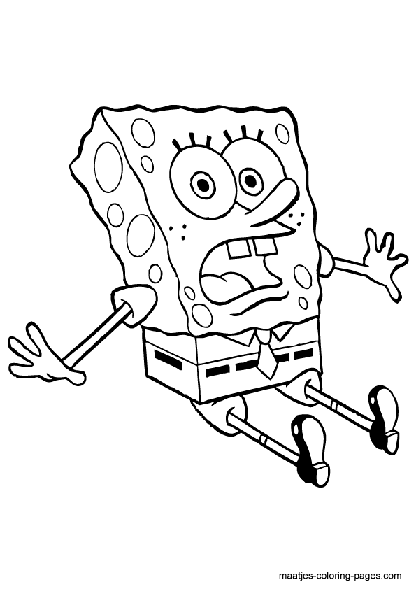 SpongeBob - spongebob - kolorowanka 39.GIF
