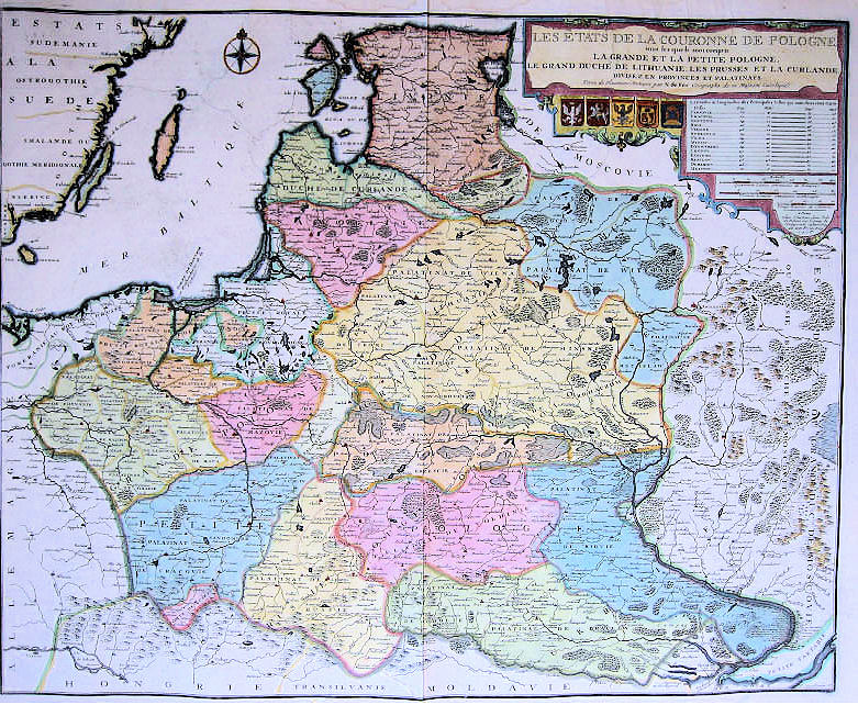 Mapy Polski z różnych okresów - 1716_De_Fer_-_Les_Etats_de_la_Couronne_de_Pologne_ENTIRE.jpg