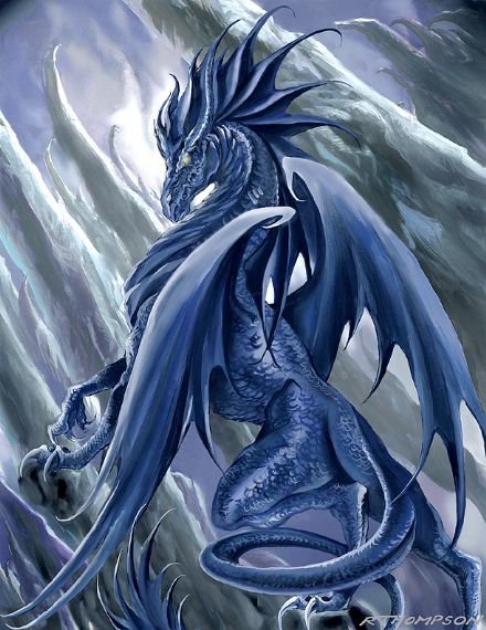 Smoki - błękitny smok blue dragon 7.jpg