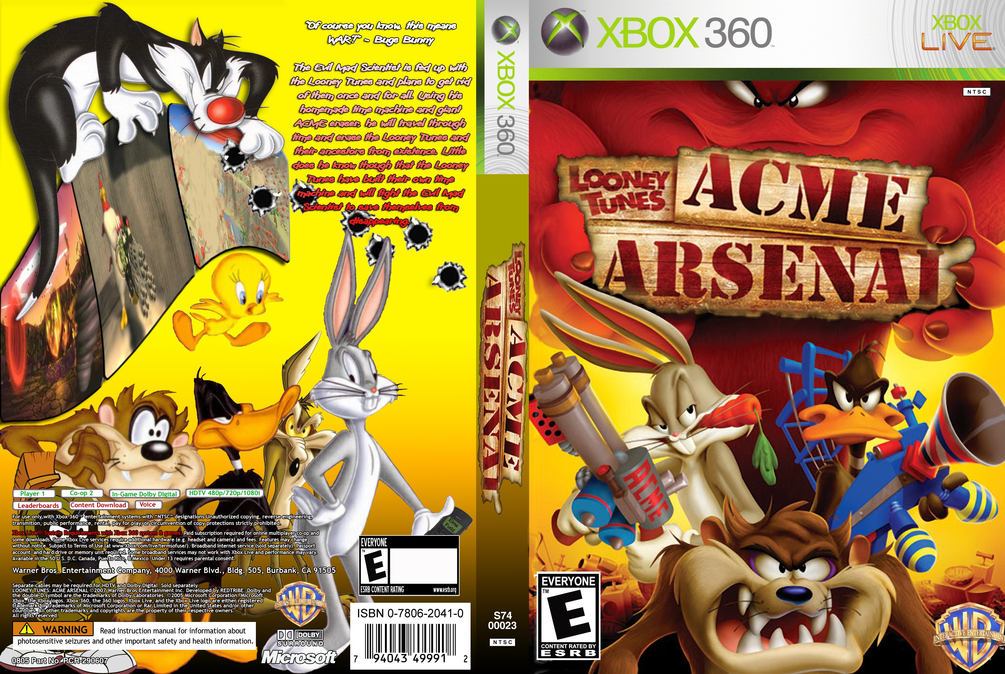 gry xbox 360 - Looney_Tunes_Acme_Arsenal_NTSC_Custom-cdcovers_cc-front1.jpg