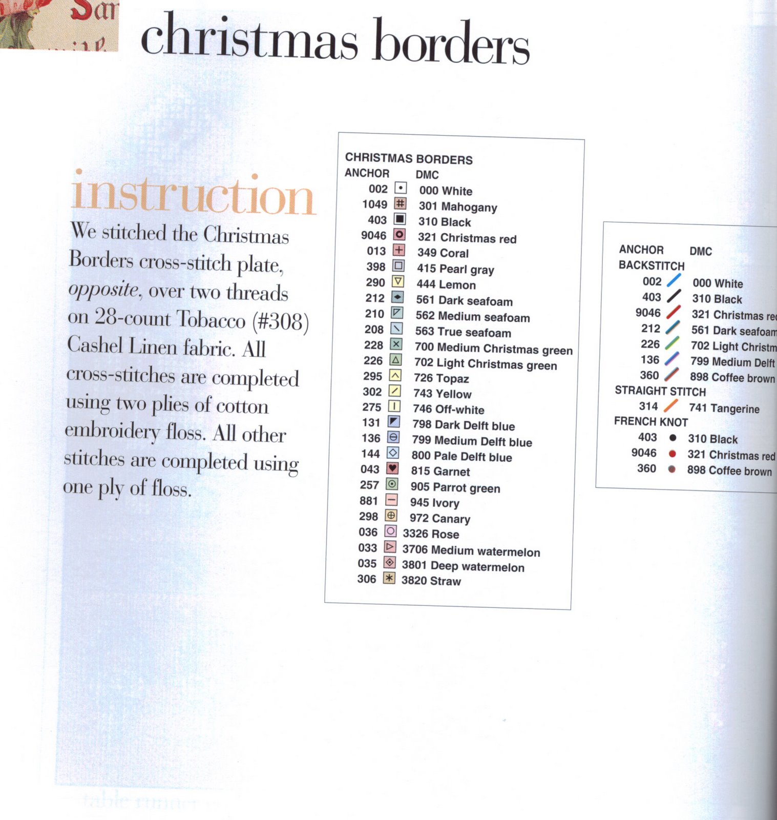 2001 Cross Stitch Designs - christmas borders hilos.jpg