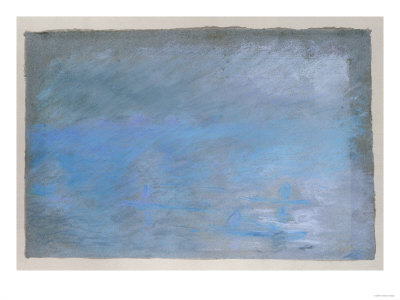  MONET - Waterloo Bridge, Brouillard, Pastel on Blue Paper 1901.JPG