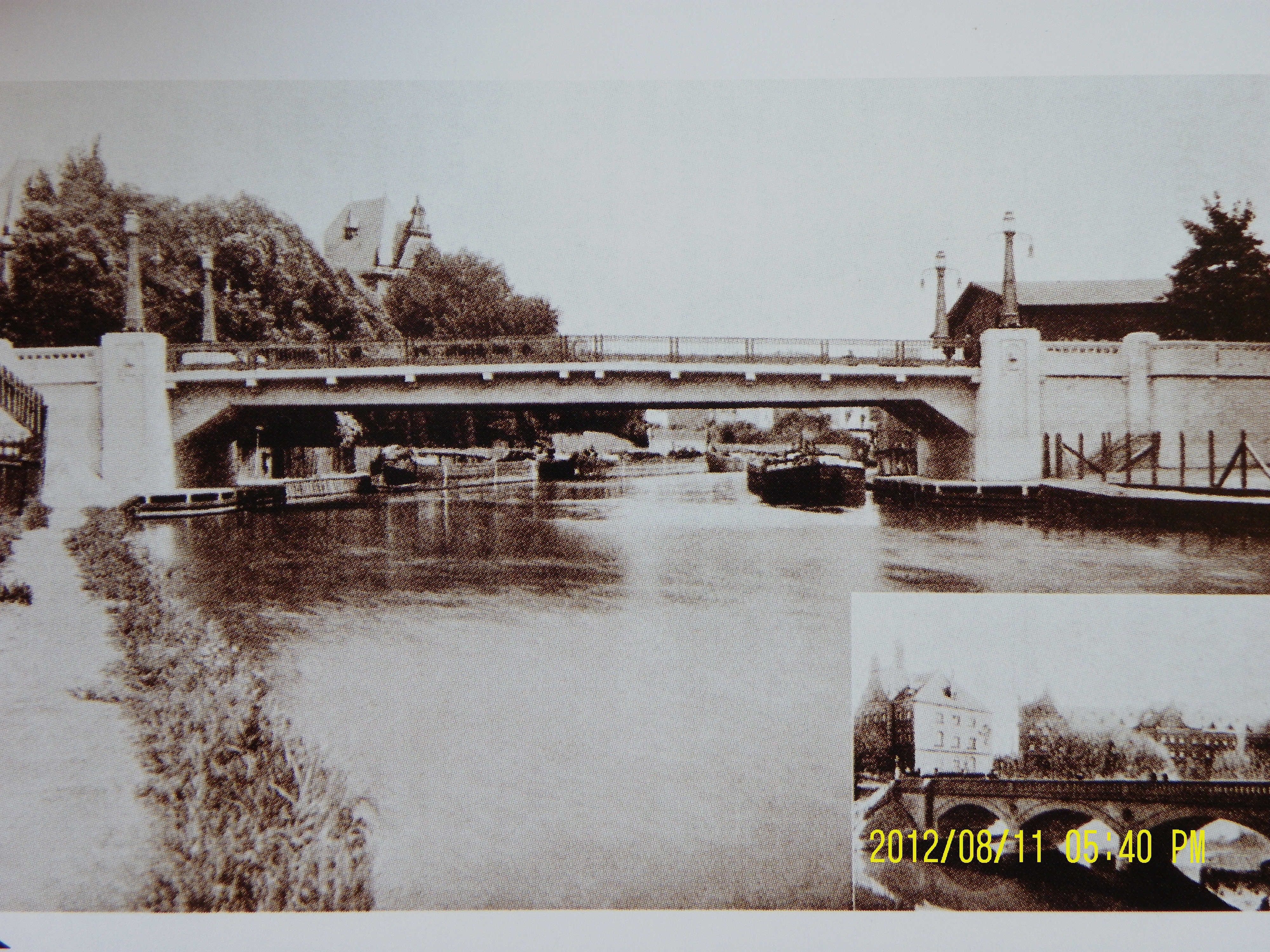 Mosty Bydgoskie - Bydgoszcz , most Królowej Jadwigi w 1913r  Jedyny m...ry nie został zburzony w czasie II wojny światowej.JPG