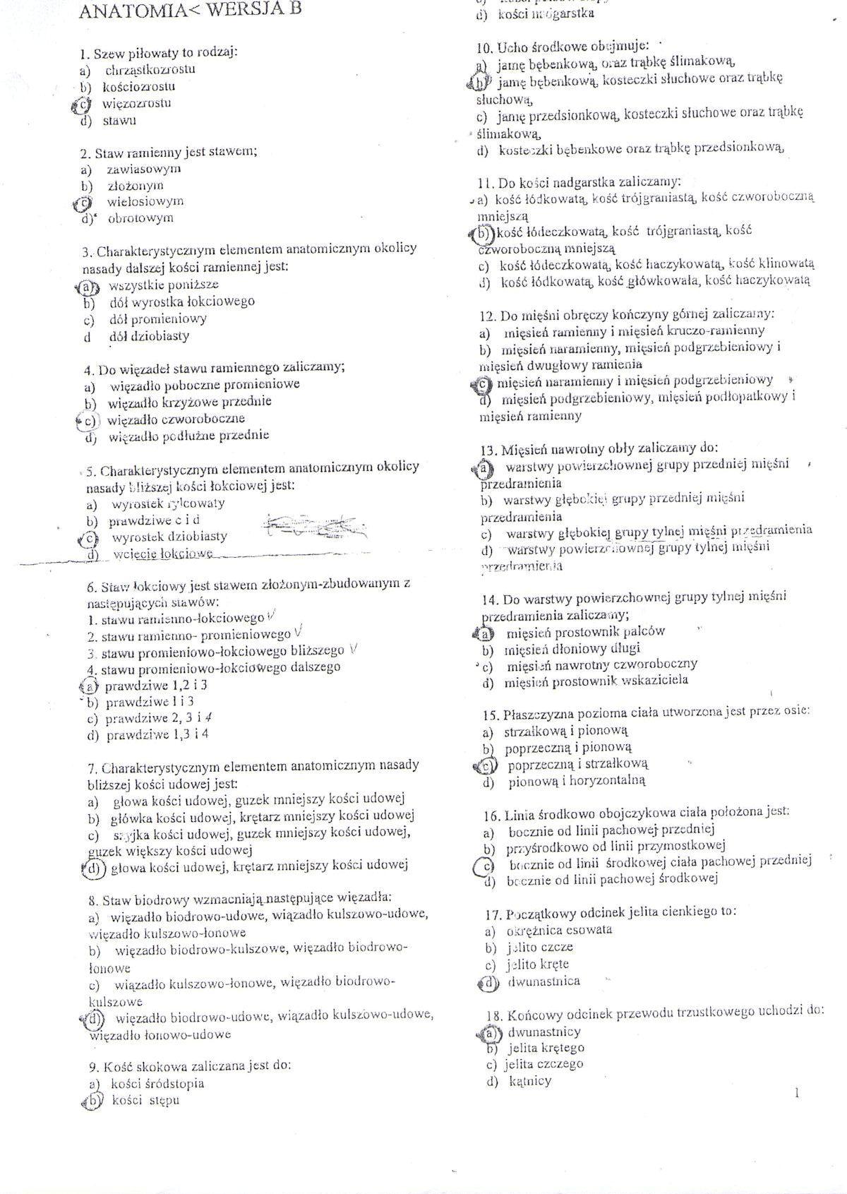 Testy anatomia - anatomia egzamin czerwiec 2009.jpg