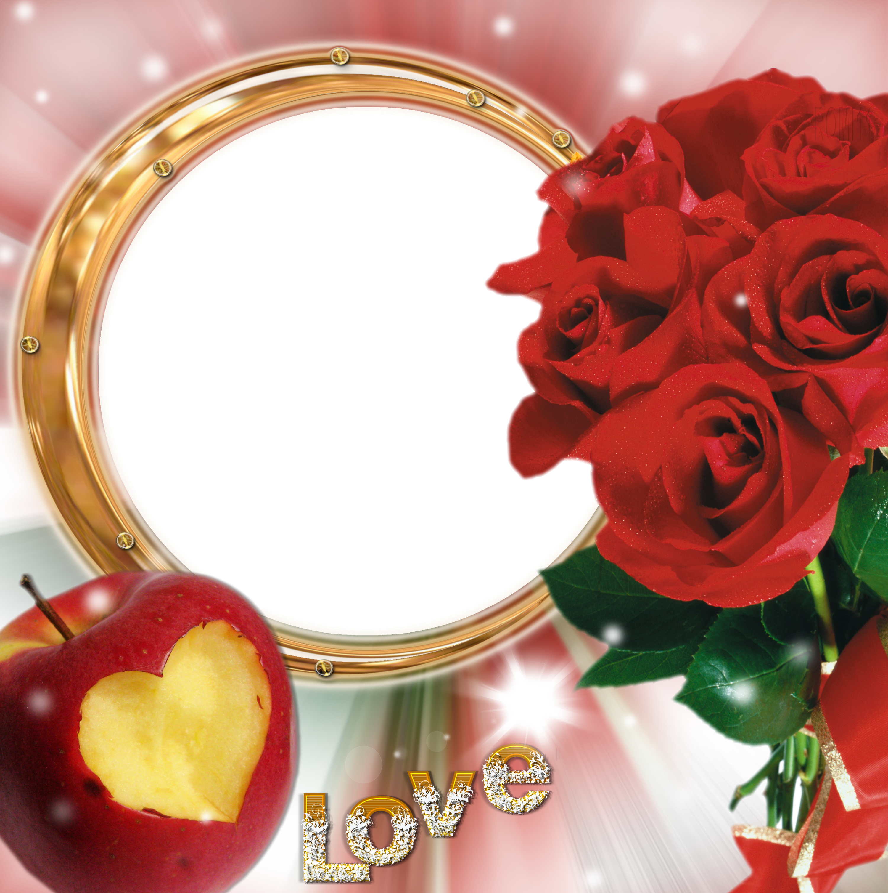 PNG elementy dekoracyjne - R11 - Love Frame 0004.png