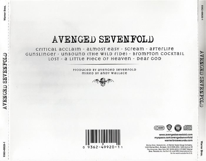 AVENGED SEVENFOLD - 2007 - Avenged Sevenfold - Avenged Sevenfold_B.jpg