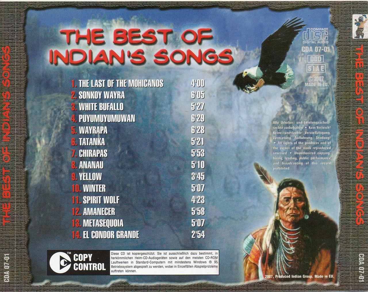 01.The Best Of Indian Songs 2007 - Okładka tył.jpg