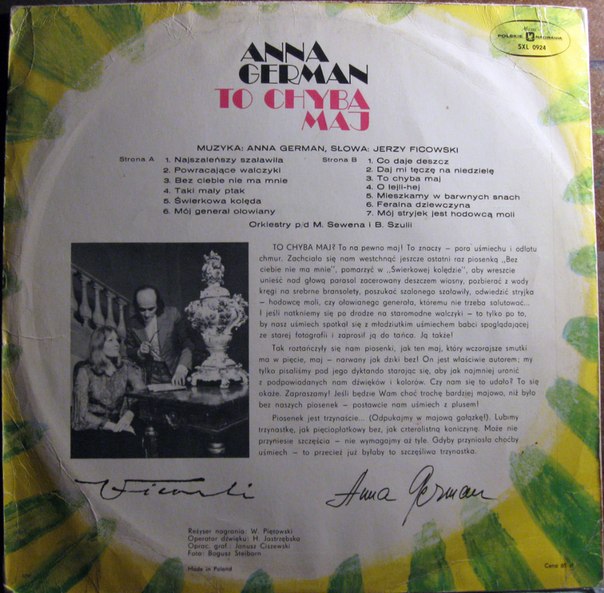  Anna German - LP To chyba maj, 1974 - to chyba maj - 2.jpg