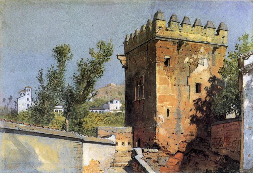 Sztuka orientalna - William Stanley Haseltine - View From The Alhambra.jpg